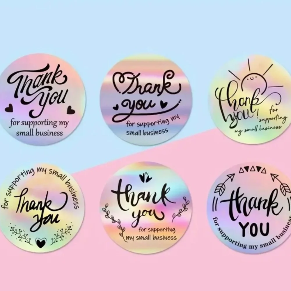 Thank You Stickers For Sale New 500 pieces/pack Waterproof labels 1” x 2.5 cm